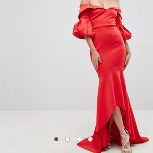 Red gown